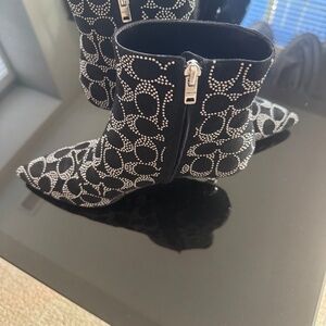 Coach kitten heel ankle booties
